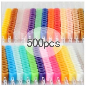 500 pcs pack 5mm Hama Beads/ Perler Beads *GREAT KID FUN.Diy Intelligence Educational Toys Craft Puzzles