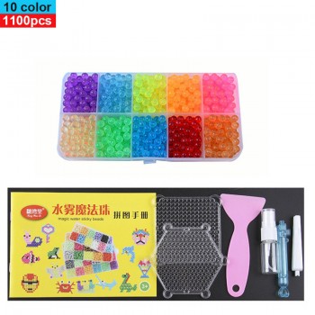 6000pcs DIY Magic Aqua beads Animal Molds Hand Making 3D Puzzle Kids Educational Aquabeads Toys for Children Spell Replenish