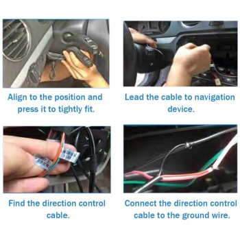 Multi-functional Steering Wheel Controller Button Car Modified Universal Controller DVD Navigation Buttons Controller