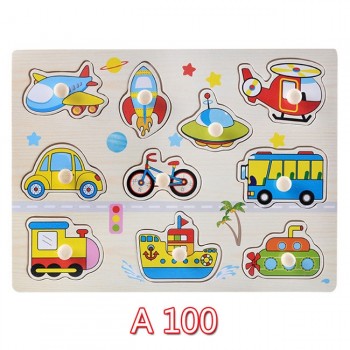 30cm Kid Early educational toys baby hand grasp wooden puzzle toy alphabet and digit learning education child wood jigsaw toy