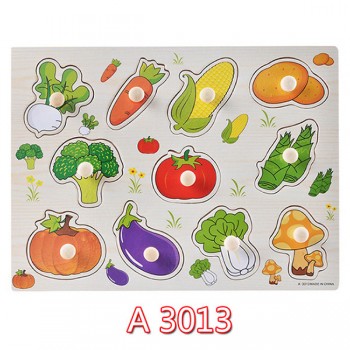 30cm Kid Early educational toys baby hand grasp wooden puzzle toy alphabet and digit learning education child wood jigsaw toy