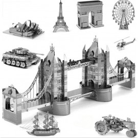 Puzzle 3D Metal Kits Model DIY Laser Cut Assembly Jigsaw Ironman Transformation Robot Puzzle Toys Intellectual Gift for Children