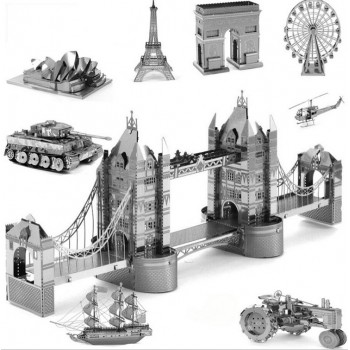 Puzzle 3D Metal Kits Model DIY Laser Cut Assembly Jigsaw Ironman Transformation Robot Puzzle Toys Intellectual Gift for Children