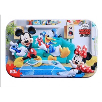 Hot Sale Disney Frozen Car Disney 60 Slice Small Piece Puzzle Toy Children  Wooden Jigsaw Puzzles Kids Educational Toys for Baby