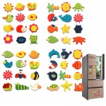 12pcs/lot  Wooden Refrigerator Magnet Fridge Stickers Animal Cartoon Colorful Kids Toys for Children Baby Educational 40% OFF