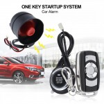 Universal Car Alarm Security System Remote Push Button Start Stop Engine System with Auto Central Lock and Keyless Entry 5A
