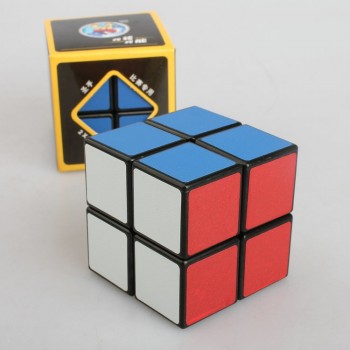 Cube 2*2*2 Classic Magic Toy PVC Sticker Block Puzzle Speed Cube Kids Toys Rubiks Cube  Magic Fidget Cubes For Children K2825