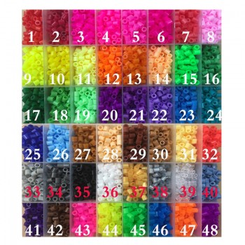 1000pcs/bag 5mm Hama Beads 48 Colors Perler Beads Puzzle Education Toy Fuse Bead Jigsaw Puzzle 3D For Children abalorios