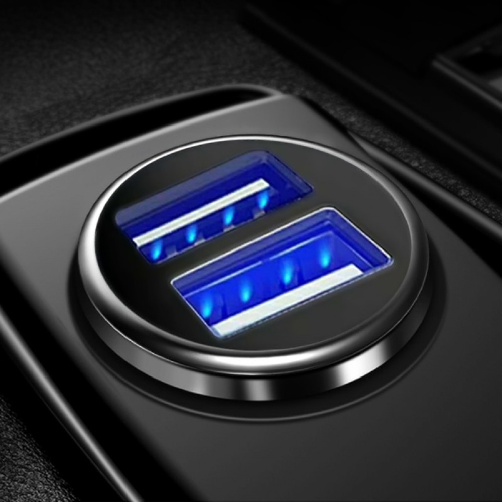 Mini Dual USB Fast Car Charger For Phone 5V 3.1A Auto Charger Adapter Car-Charger For Mobile Phone Tablet 2 Port Car charging