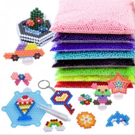 NEW 34 Colors 500pcs/Set 5mm DIY Water Spray Magic Hand Making 3D Beads Puzzle Beads Educational Ball children Toys