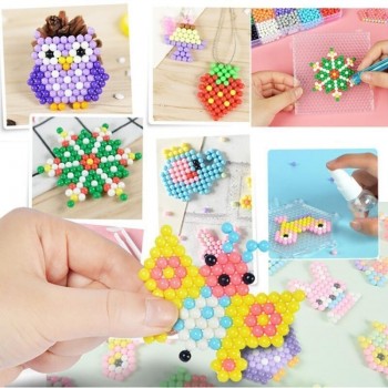 NEW 34 Colors 500pcs/Set 5mm DIY Water Spray Magic Hand Making 3D Beads Puzzle Beads Educational Ball children Toys