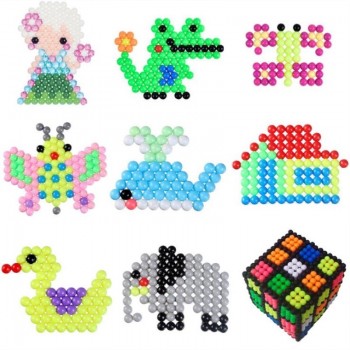 NEW 34 Colors 500pcs/Set 5mm DIY Water Spray Magic Hand Making 3D Beads Puzzle Beads Educational Ball children Toys