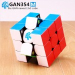 Gan 354 M Magnetic puzzle magic speed cube 3x3 sticker less professional Gan354 magnets speed cubo magico 354M toys for children
