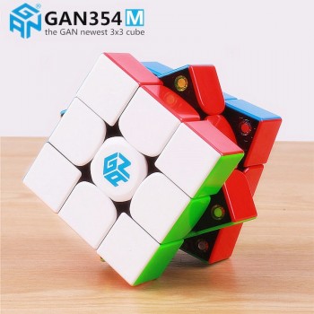 Gan 354 M Magnetic puzzle magic speed cube 3x3 sticker less professional Gan354 magnets speed cubo magico 354M toys for children