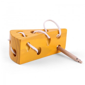 Montessori Kids Educational Toys Fun Wooden toy Worm Eat Fruit Apple pear Early Learning Teaching Aid Baby Toy Gift