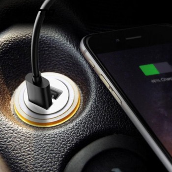 Vehemo Dual USB Car Quick Charger Adapter Car Charger Phone Auto Charger for Dual USB Port GPS Navigator Voltage for Pad