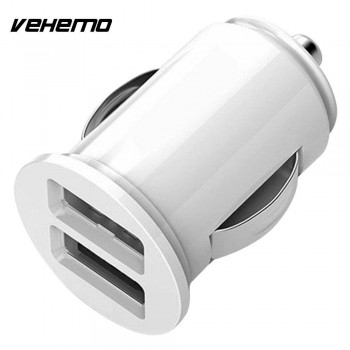 Vehemo Dual USB Car Quick Charger Adapter Car Charger Phone Auto Charger for Dual USB Port GPS Navigator Voltage for Pad