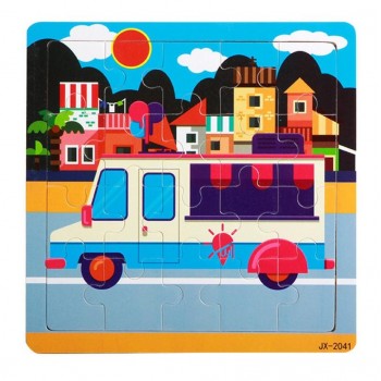 Hot sale Wooden Vehicle Car Puzzle Toys For Children Educational Developmental Baby Kids Training Toy Jigsaw Puzzle Lowest Price