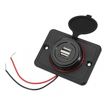 Car Charger Dual USB 3.1A 12/24V Power Adapter Waterproof Charger USB Socket Plug For Auto Motorcycle Bus universal