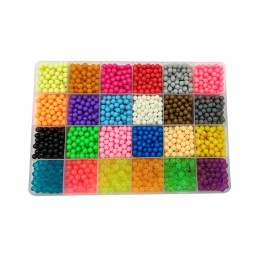 6000pcs 24 colors Refill beads puzzle Crystal Aquabeads DIY water spray set ball games 3D handmade magic toys for children
