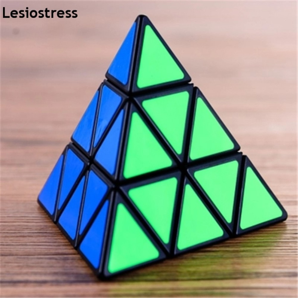 Lesiostress Original 3x3x3 pyramid Magic Cube pyramid Cubo Magico professional Puzzle education toys for children
