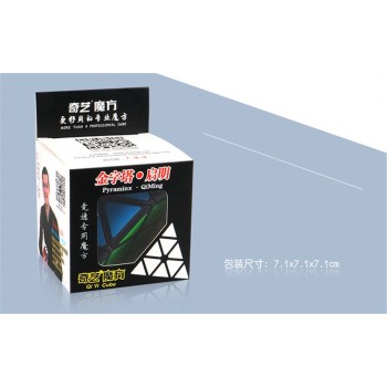 Qiyi 3*3*3 Pyramid Speed Magic Cube Professional Magic Cube Puzzles Colorful Educational Toys For Children