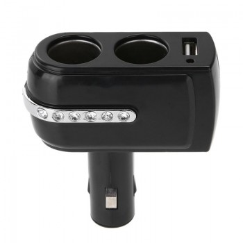 2 Way Car Cigarette Lighter Splitter Socket Plug Folding Automobiles Fast Quick USB Charging Adapter for MP3 Phone GPS 12V 24V