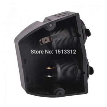 12-24V DIY Waterproof Motocycle Dual USB Port Charger 3.1A Adapter w/ Cigarette Lighter Power Socket (12~24V)