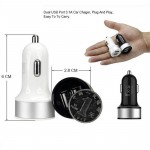 Car Charger 5V 3.1A Quick Charge Dual USB Port LED Display Cigarette Lighter Phone Adapter Car Charger Voltage Detecto