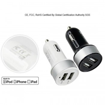 Car Charger 5V 3.1A Quick Charge Dual USB Port LED Display Cigarette Lighter Phone Adapter Car Charger Voltage Detecto