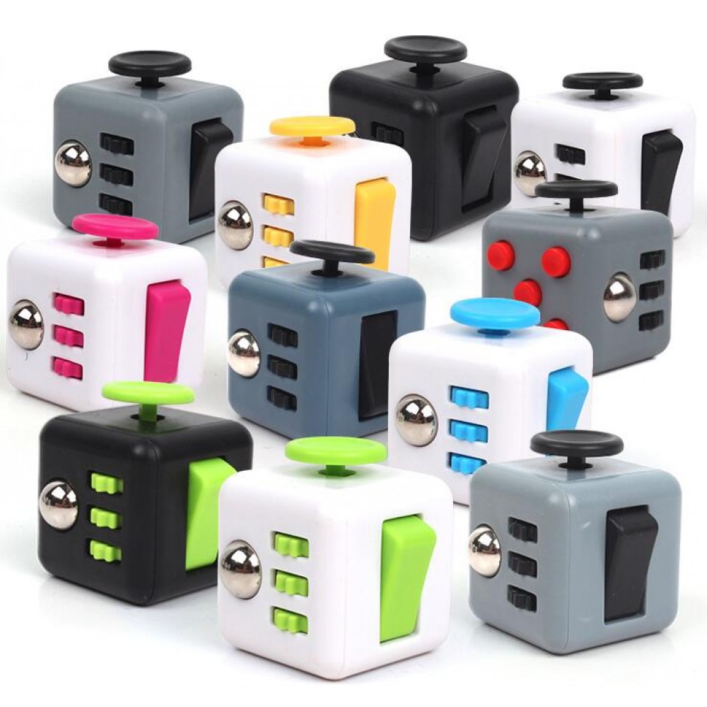 3.3cm  Cube High Quality Vinyl Desk Finger Toys for Birthday Christmas Gift Antistress Stress Cube Toys
