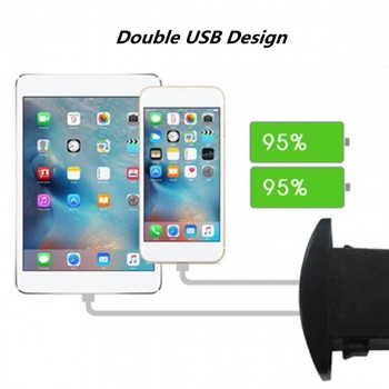 2018 New Univesal 12/24V 3.1A Dual USB Charger Power Adapter Outlet Car Cigarette Lighter Socket
