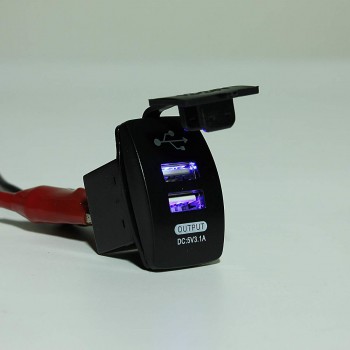 2018 New Univesal 12/24V 3.1A Dual USB Charger Power Adapter Outlet Car Cigarette Lighter Socket