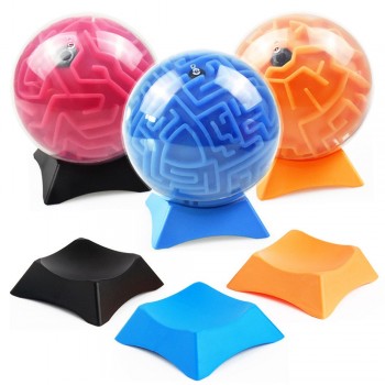 HOT NEW 3D Maze Ball Magic Puzzle Base Balance Puzzle Game Toy Holder Maze Training Toy Gift for Kid #K4
