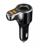 DC 12-24V Car Cigarette Lighter Socket Support Fast Charge 3.1A Dual USB Car Charger Adapter With Volmeter