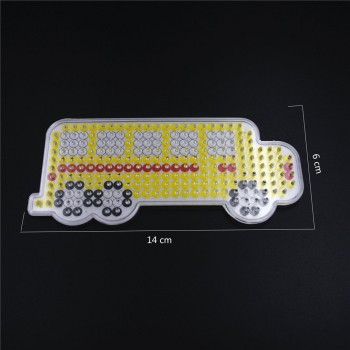 1 pieces 5mm Hama Beads Template With Color Paper Plastic Stencil Jigsaw Perler Beads Diy Transparent Shape Puzzle Pegboard
