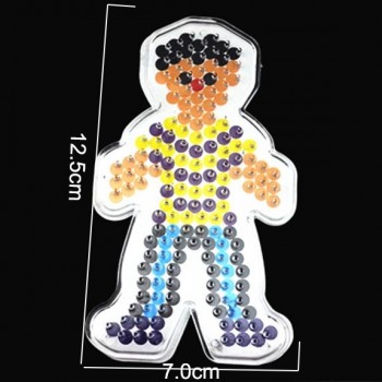 1 pieces 5mm Hama Beads Template With Color Paper Plastic Stencil Jigsaw Perler Beads Diy Transparent Shape Puzzle Pegboard