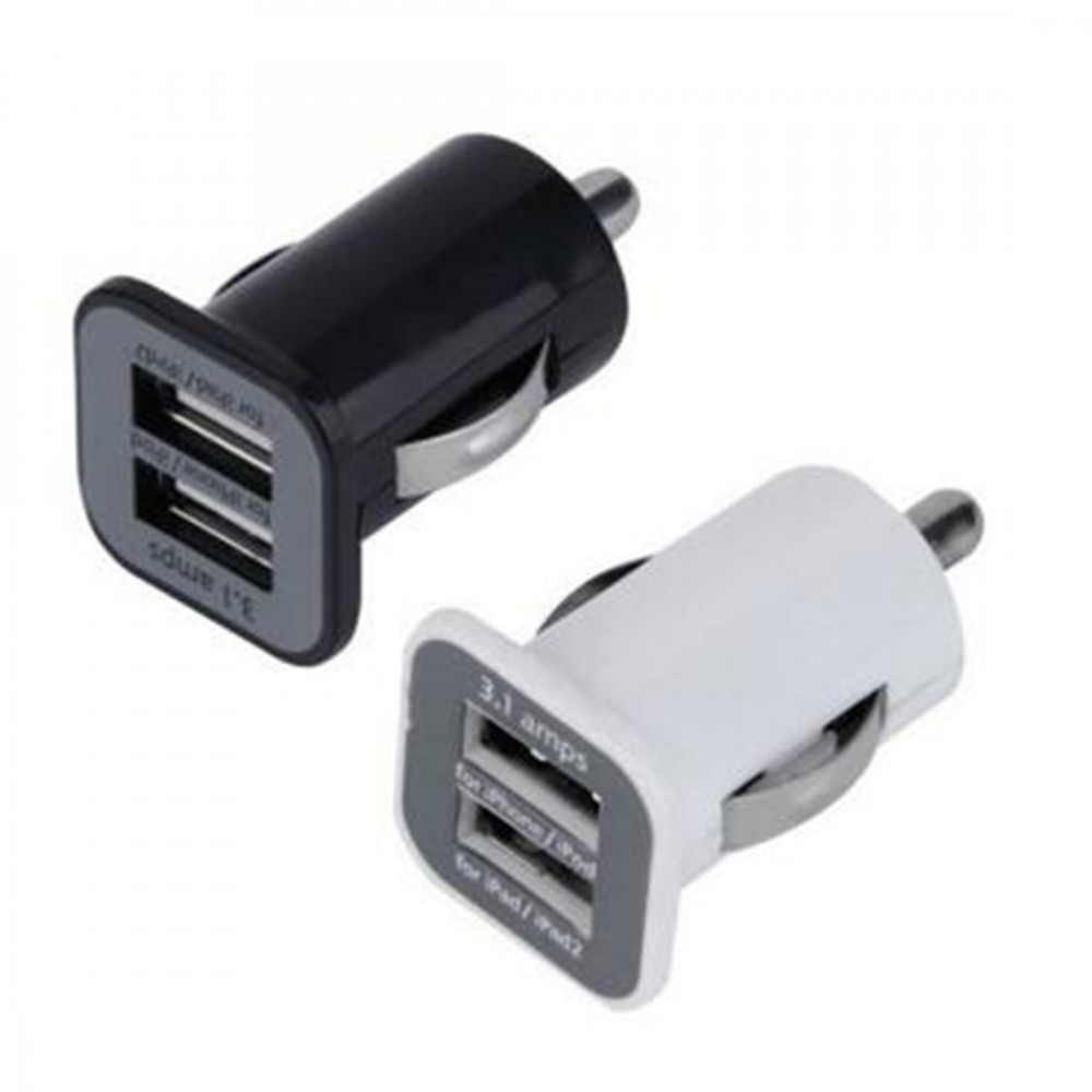 Marsnaska 2018 New Arrival Universal Mini Dual 2 Port USB Auto Car Charger Socket Adapter 3.1A 12V/24V