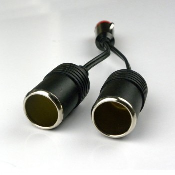 XCGaoon 2 Ways Triple Car Cigarette Lighter Splitter Female Socket Plug Power Adapter Connector, input 12V Output 12V 10A