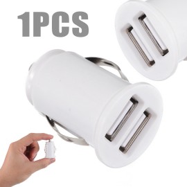 12V Power 2.1A  Dual 2 Port USB Mini Car Cigarette Lighter Charger Adapter Universal For All Smart Phones