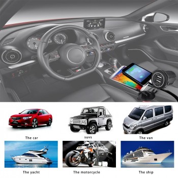 2.1A/1A Led Display Auto USB Car Charger Cigarette Lighter Adapter Socket Outlet Power Charger Car 4.2A 2 USB Ports DC 12V-24v