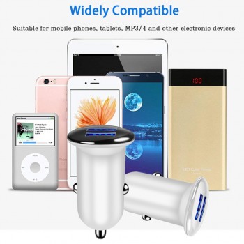 Dual USB Car Charger 5V 3.1A max For iphone X 8 7 Plus Universal car cigarette lighter adapter For Samsung S7 S6 USB Chargers