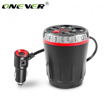Onever 5V 3.1A 4 USB Expand Back Seat Car Charger Car Cup Electronic Lighter Socket Splitter Tablet Dual Cigarette Lighter