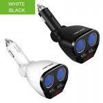 Onever 120W Car Cigarette Lighter Socket Splitter Hub Power Adapter With Dual USB Charger 5V/3.4A For IPhone IPad Car Kits DVR