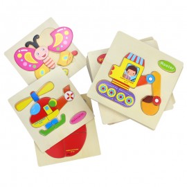 Baby Toys Wooden Puzzle Cute Cartoon Animal Intelligence Kids Educational  Gift Brain Teaser Children Tangram Shapes Jigsaw gift