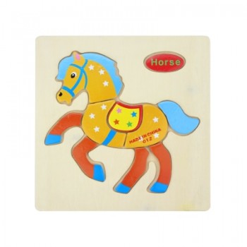 Baby Toys Wooden Puzzle Cute Cartoon Animal Intelligence Kids Educational  Gift Brain Teaser Children Tangram Shapes Jigsaw gift