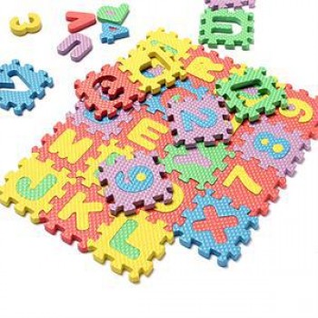 36pcs / Set 4.7cmX4.7cm Kids Puzzles Toys EVA Foam Mat Alphabet Letters Numbers Puzzle Children Intelligence Development