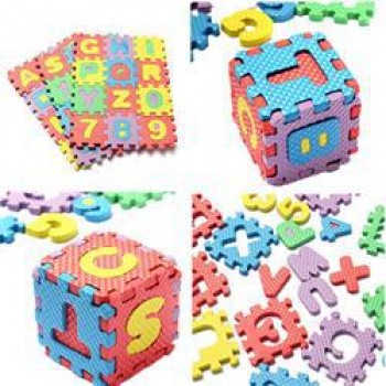 36pcs / Set 4.7cmX4.7cm Kids Puzzles Toys EVA Foam Mat Alphabet Letters Numbers Puzzle Children Intelligence Development