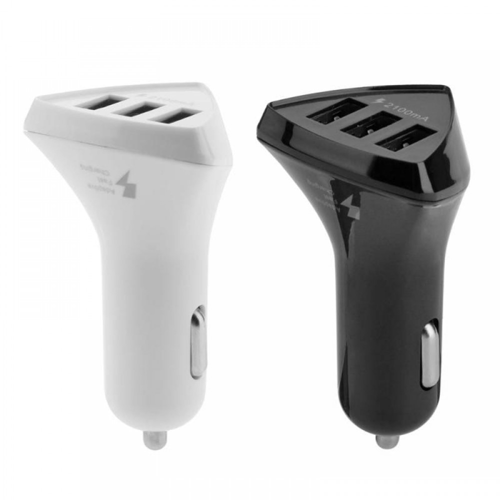 Portable Quick Charge 3 Port USB Car Charger Fast Charging DC Adapter for iPhone for Samsung Mobile Phone Tablet