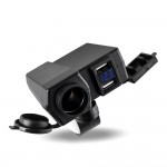 12V/24V Waterproof Car Boat Motorcycle Power adapter Dual USB Charger Voltmeter with 12V Cigarette Lighter Socket DY072